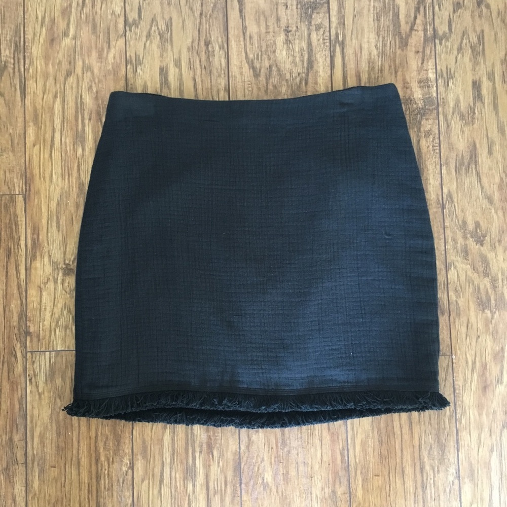 NWT Madewell Skirt With Fringe Detail